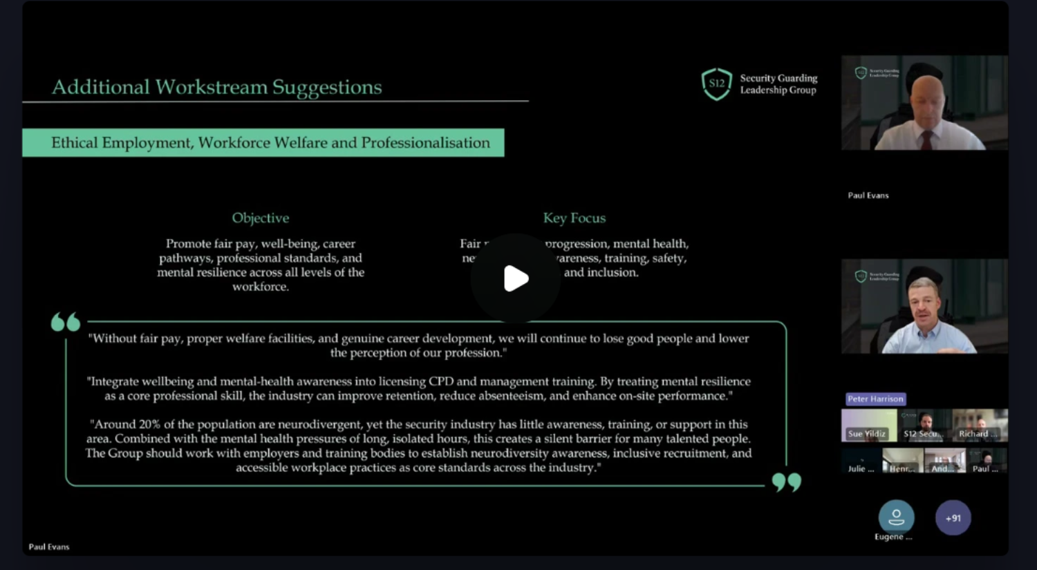 S12 Confirms Industry Workstreams Following Leadership Consultation Webinar