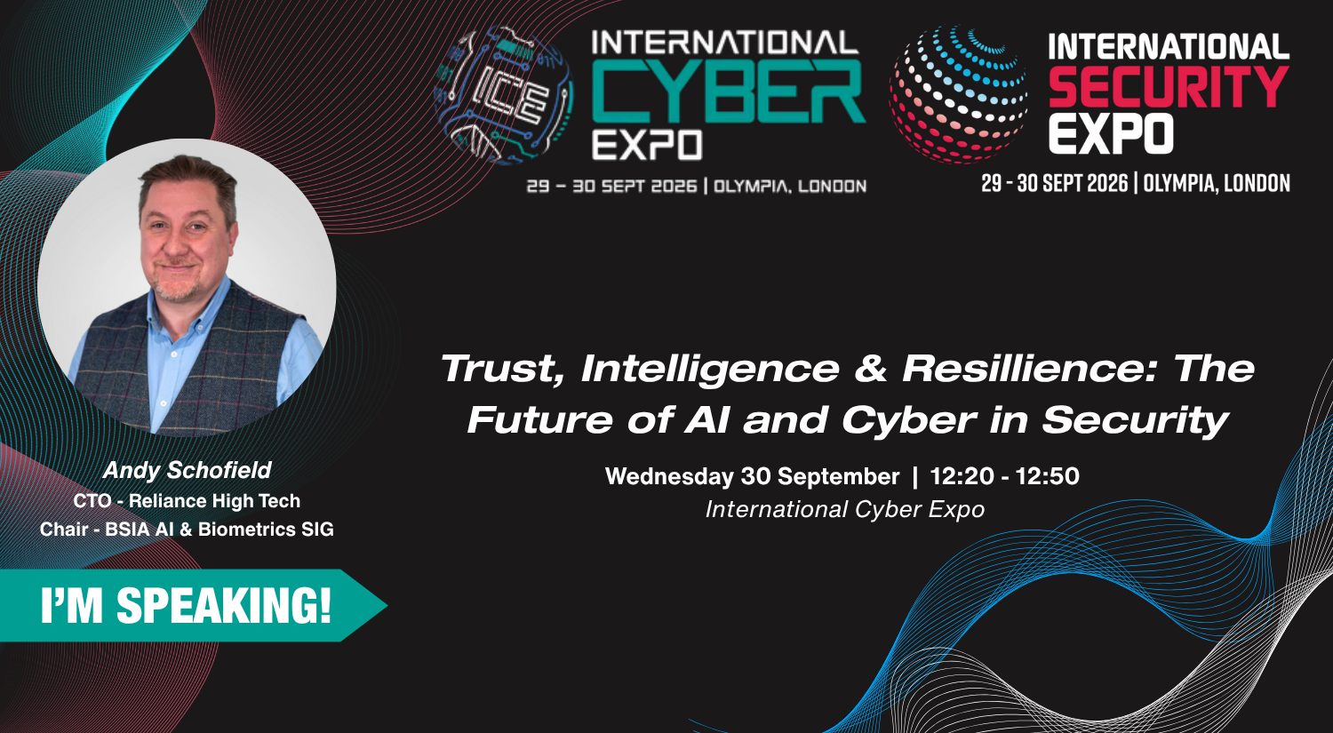 Reliance High-Tech's Andy Schofield to speak on BSIA slot at International Cyber Expo