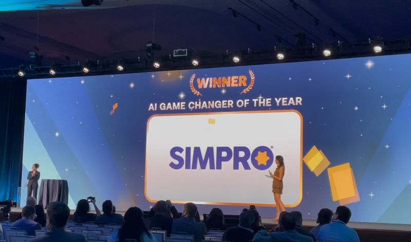 Simpro Software win AI Game Changer of the Year