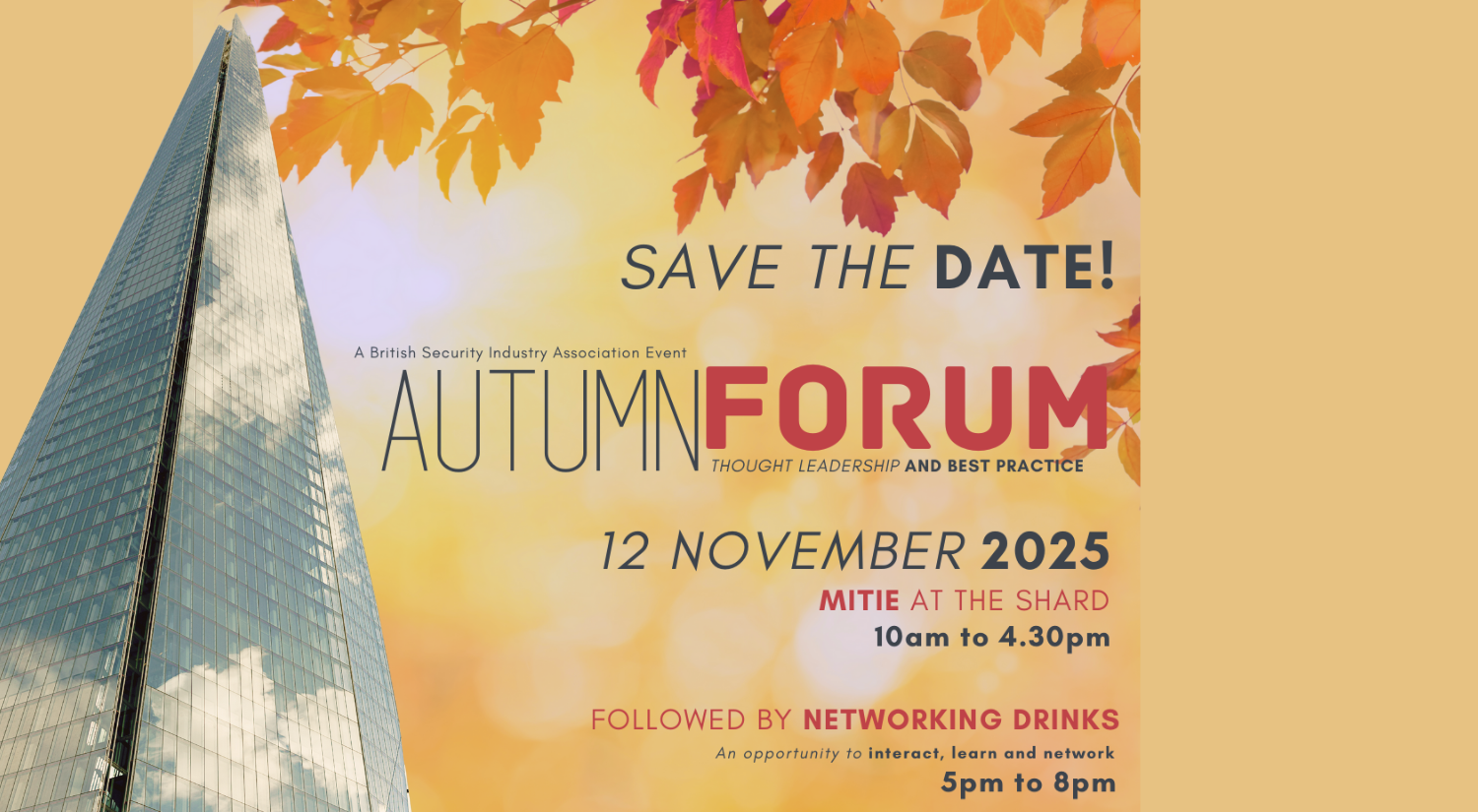 Save the Date for the BSIA Autumn Forum