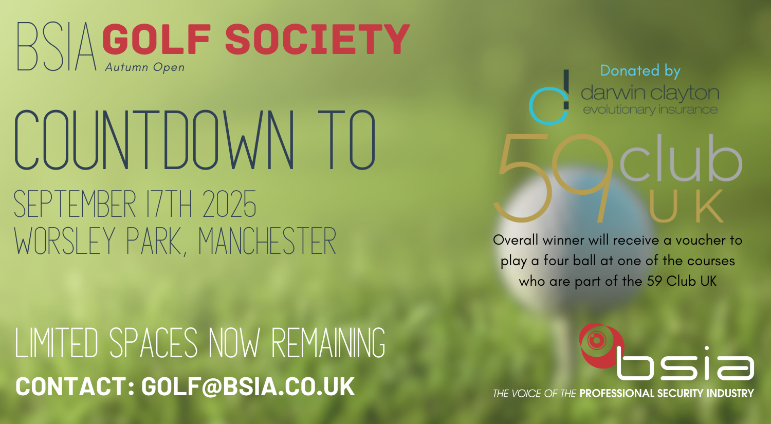 Countdown to BSIA Golf Society Autumn Open