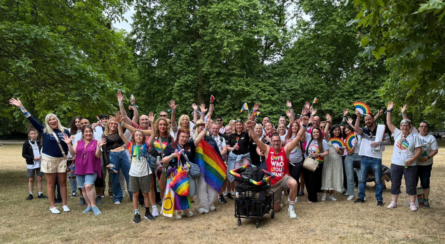 The UK Security Commonwealth March Together at Pride in London
