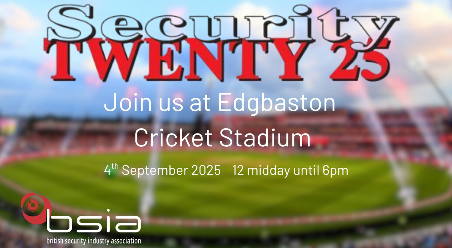 BSIA Exhibiting at Security TWENTY 25 Birmingham
