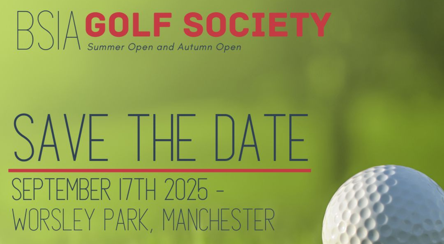 BSIA Golf Society Event at Worsley Park