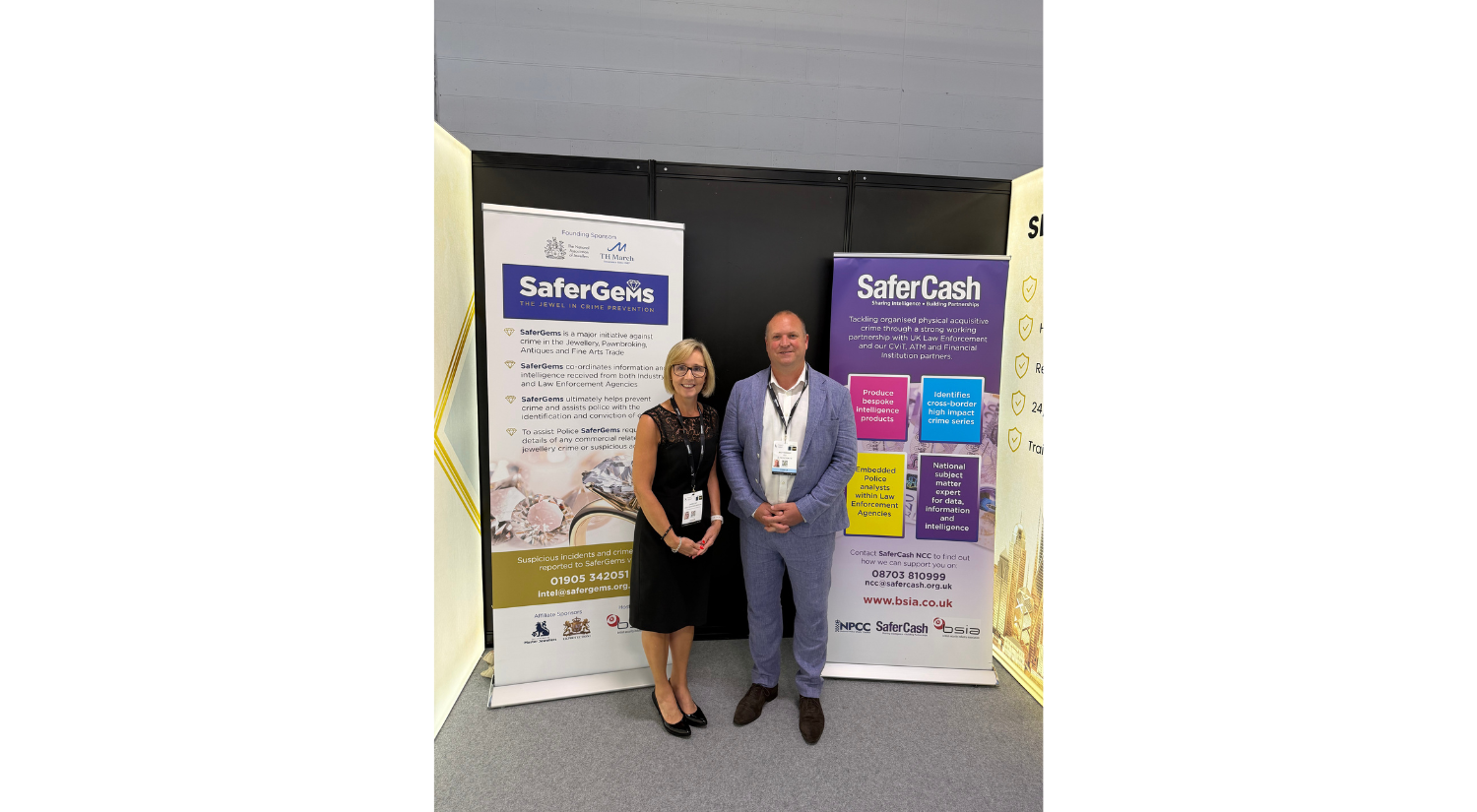 Sarah Staff, Head of Safer Cash and SaferGems Attended, the Jewellery Show