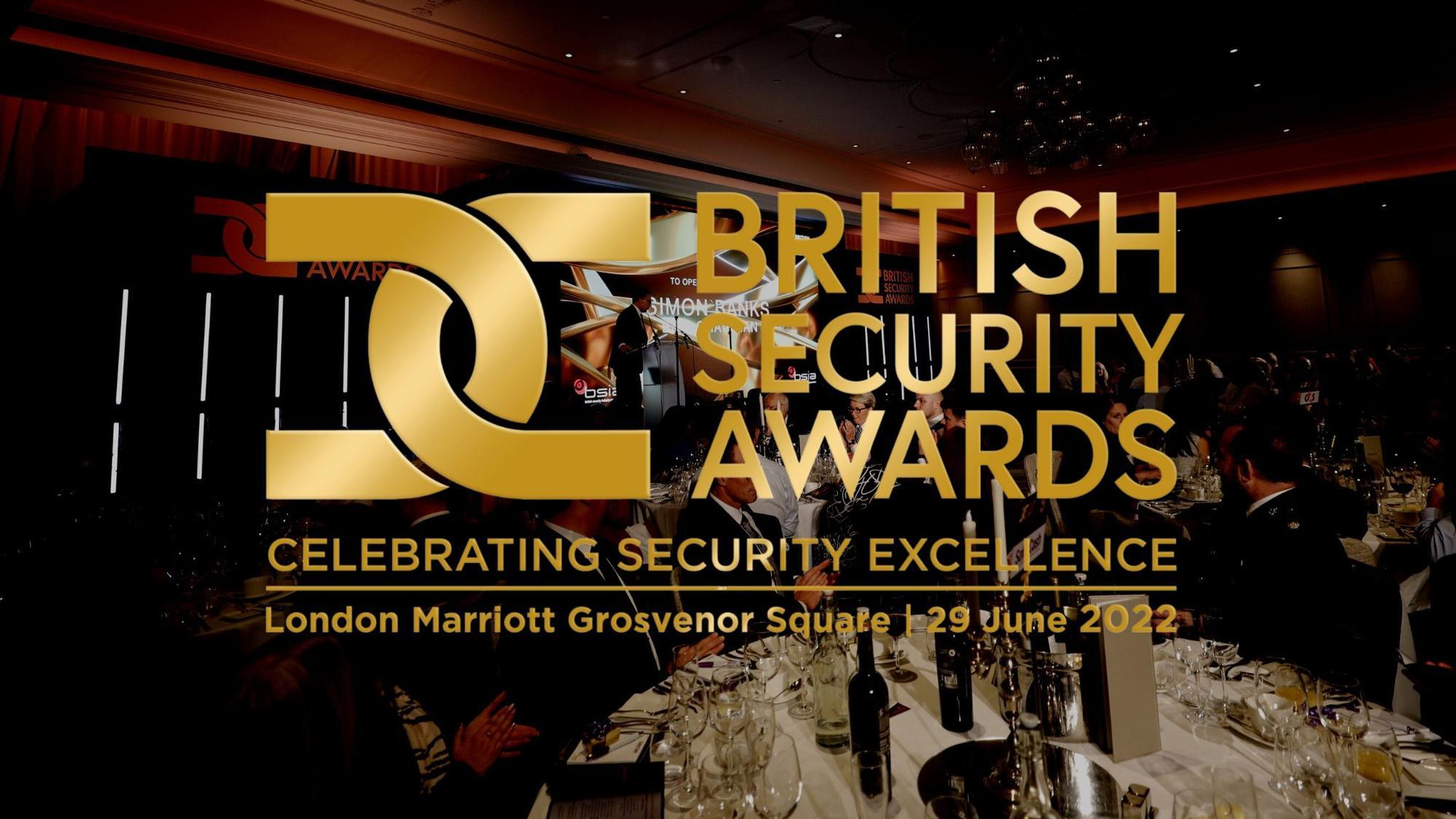 British Security Awards 2022 – security officers and businesses recognised as leading industry awards return to the live arena