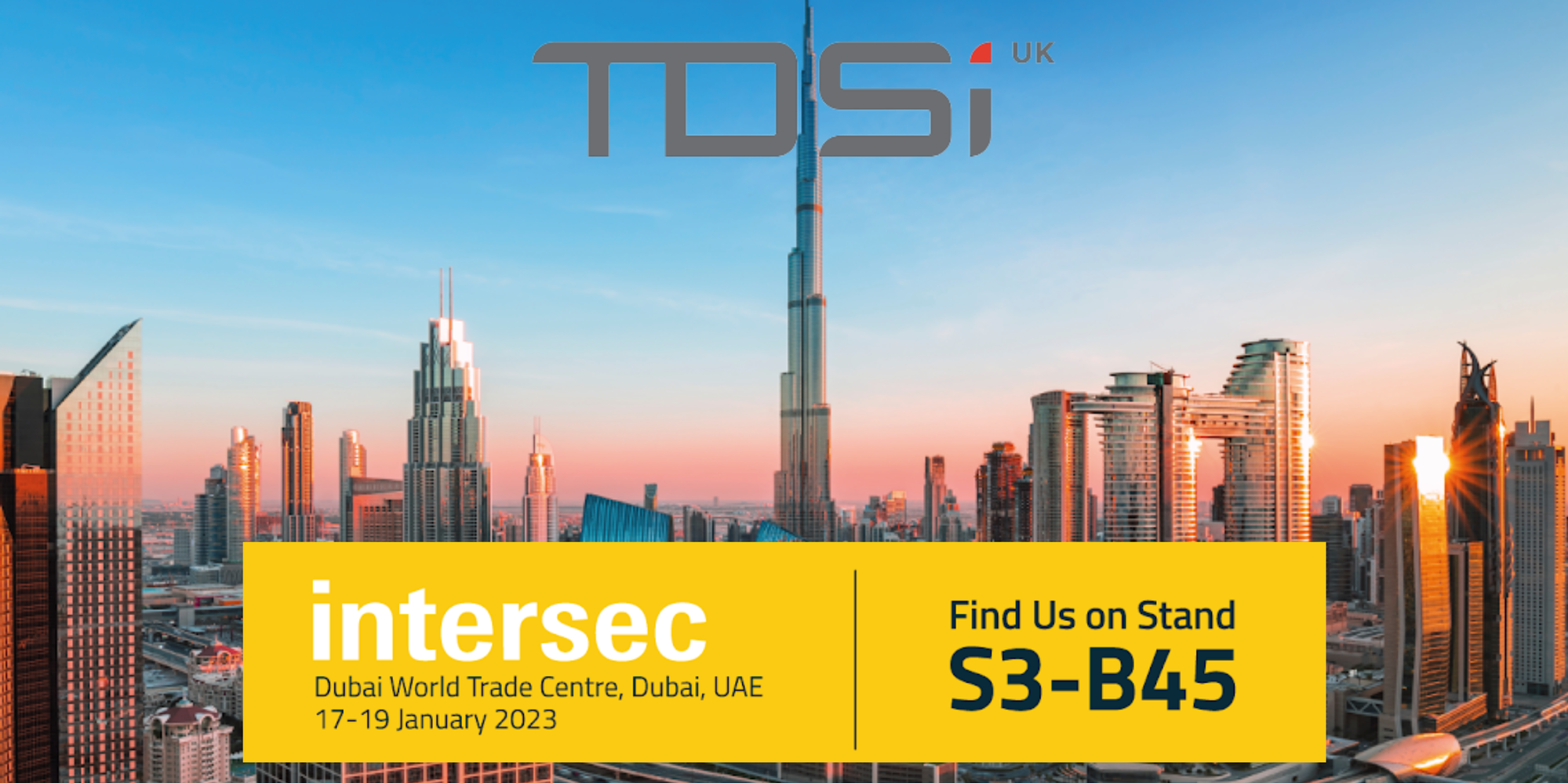 TDSi Announces Forthcoming Appearance at Intersec 2023 in Dubai