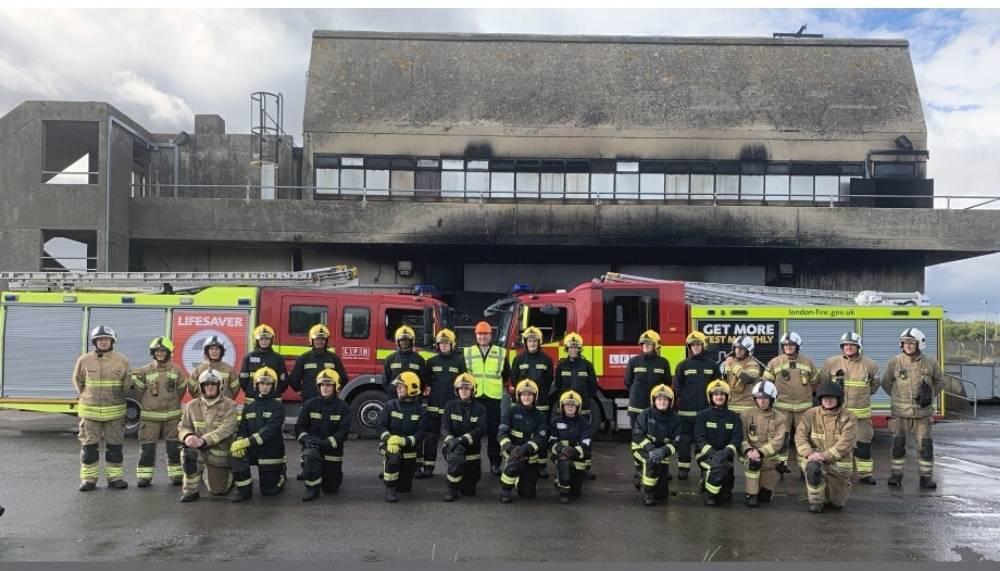 Securitas hosts annual firefighting weekend for graduate London Fire Brigade Fire Cadets
